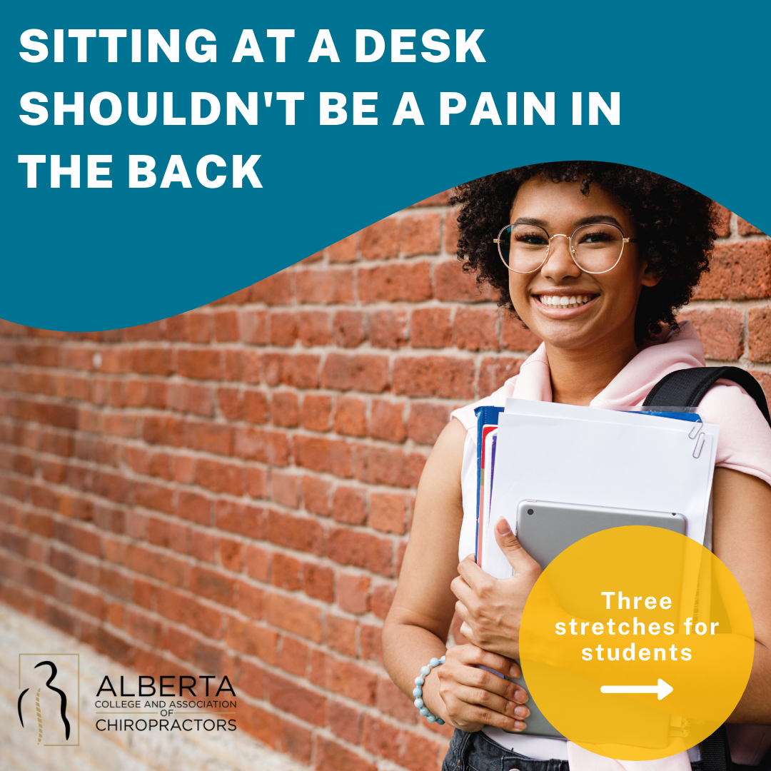 Sitting at a desk shouldn’t be a pain in the back: three stretches for students